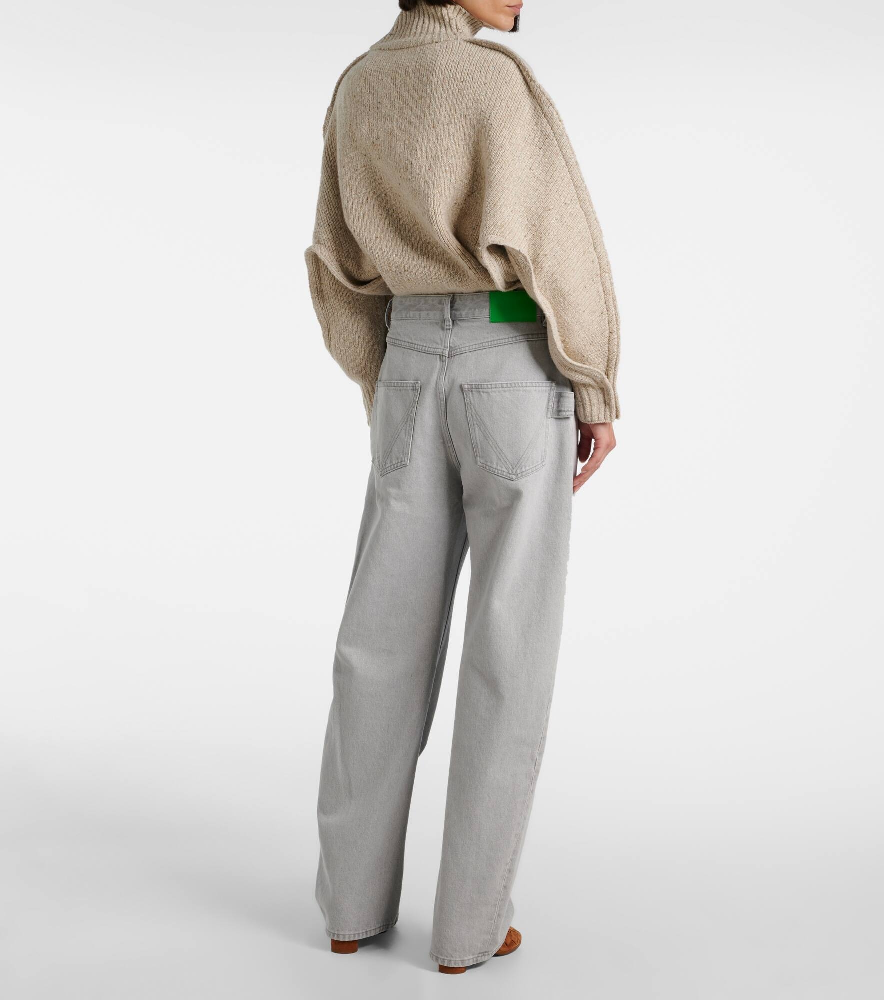 Mid-rise wide-leg jeans - 3