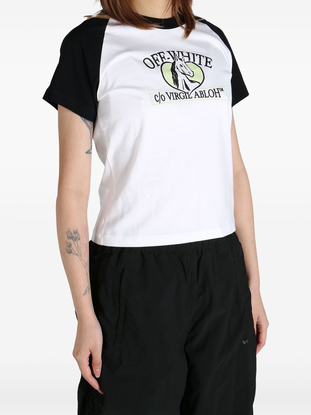 Horse Billboard-print T-shirt - 3