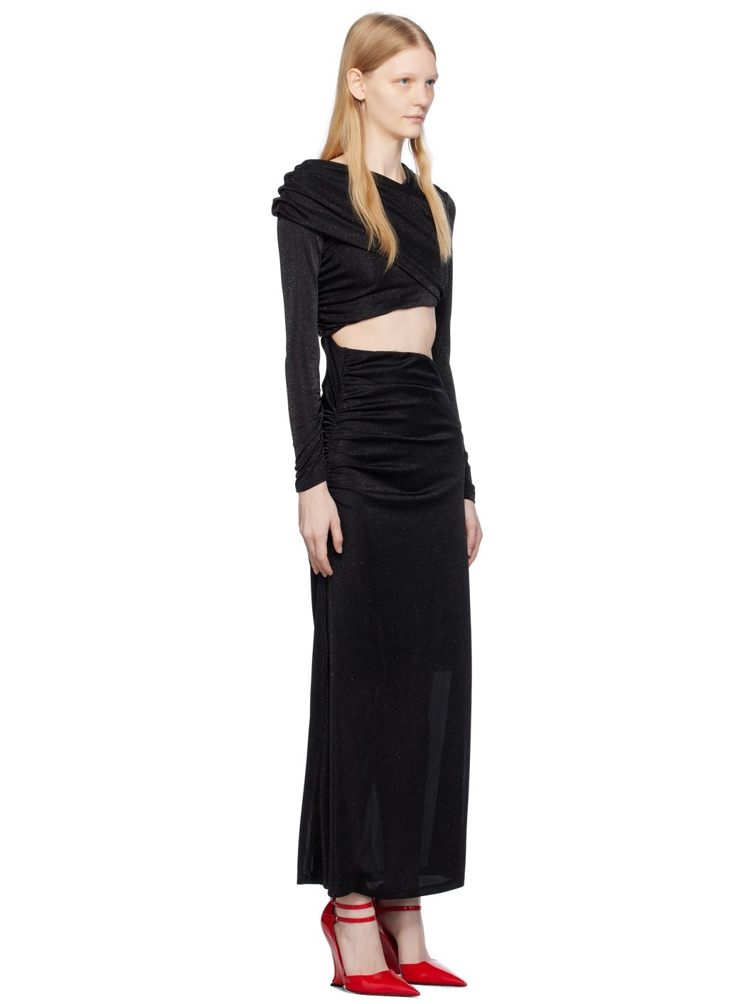 Black Cutout Maxi Dress - 2