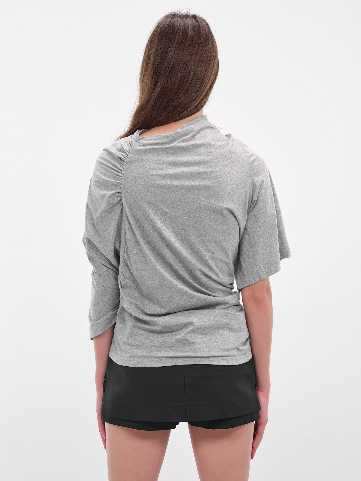Gray Twisted Distort Tee - 3