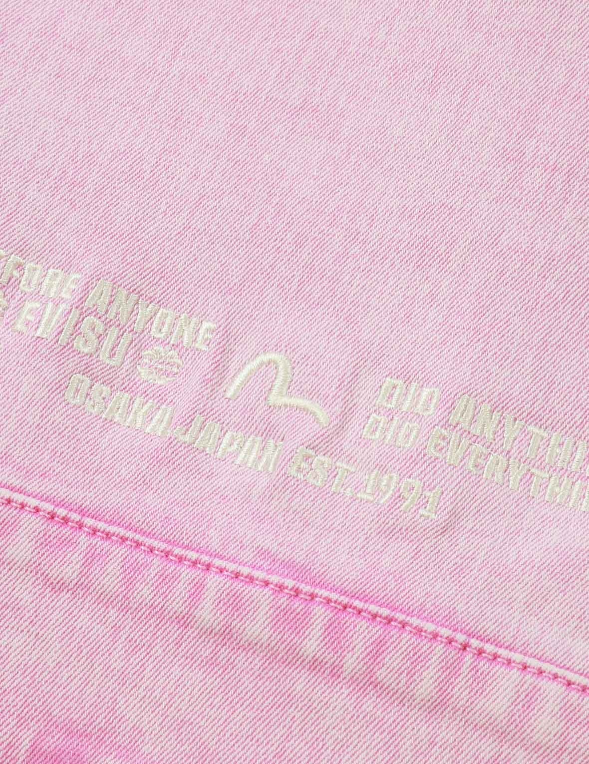 SEAGULL EMBROIDERY FUCHSIA DENIM JACKET - 9