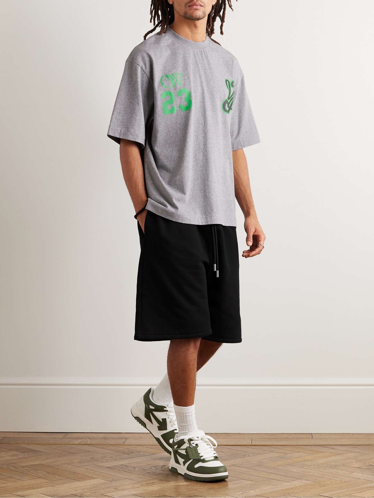 Skate Straight-Leg Logo-Embroidered Cotton-Jersey Drawstring Shorts - 2