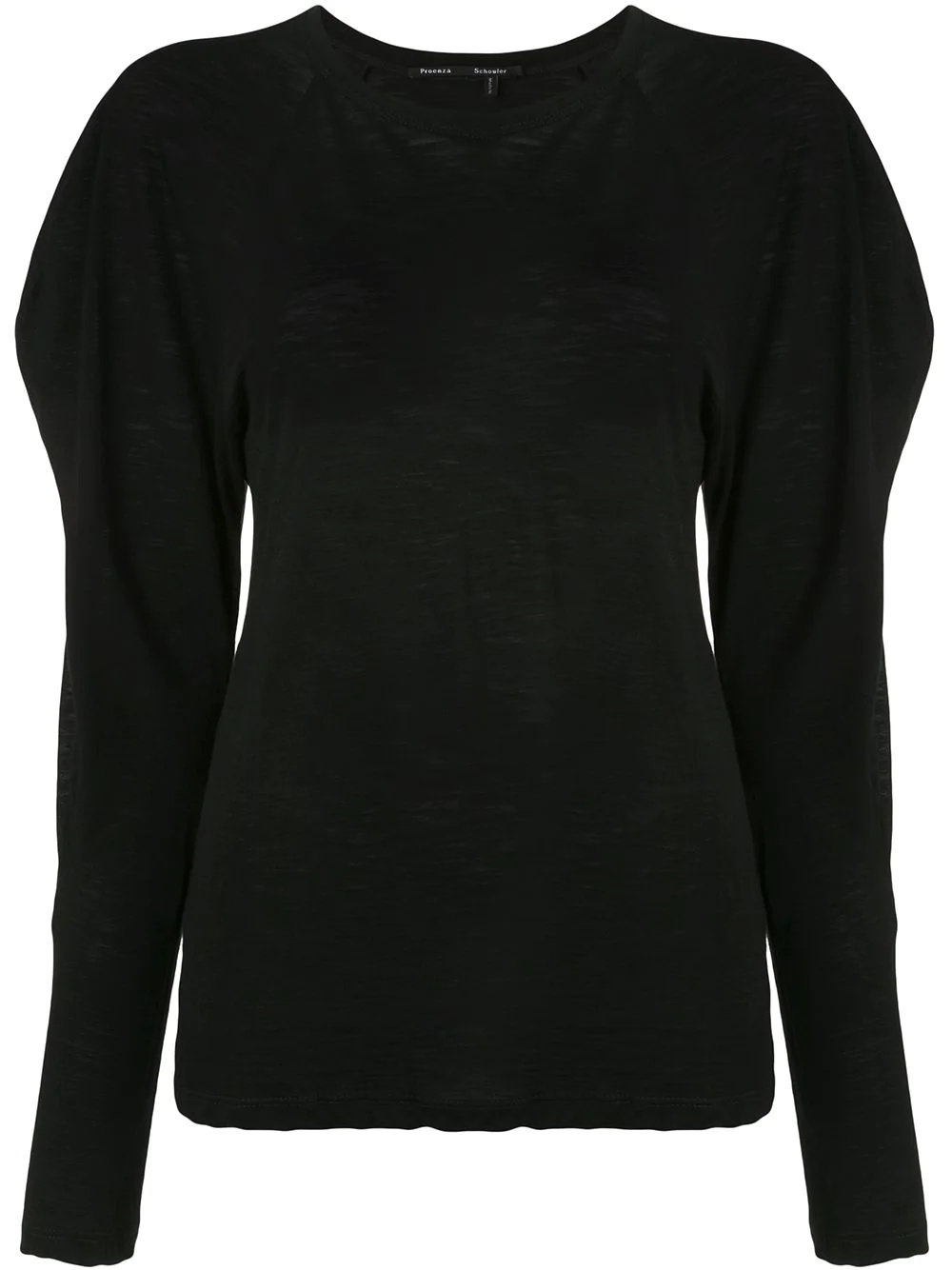 draped long-sleeves top - 1