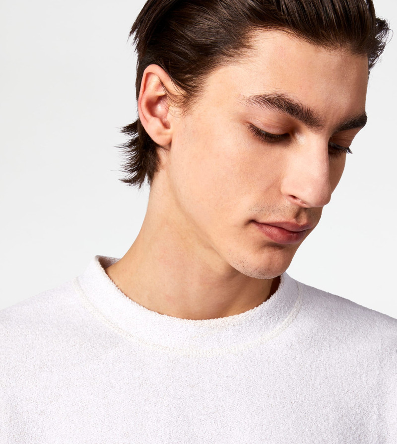 T-SHIRT IN BOUCLÉ JERSEY - BEIGE 2