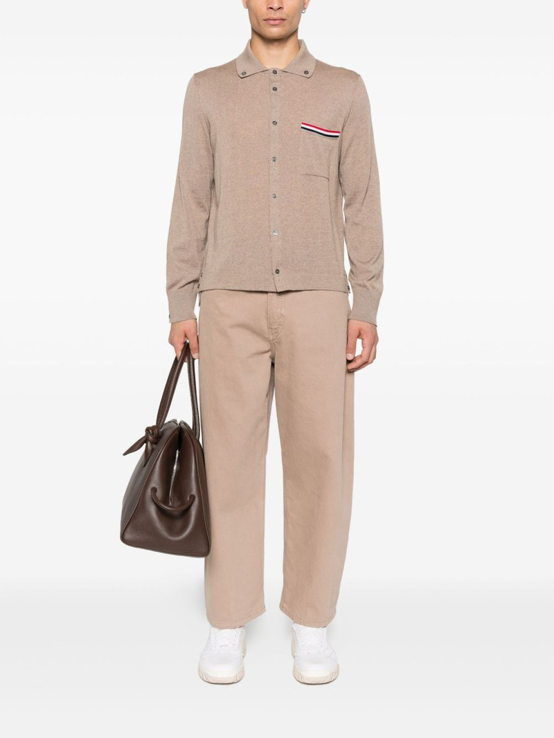 Thom Browne buttoned pocket wool cardigan outlook