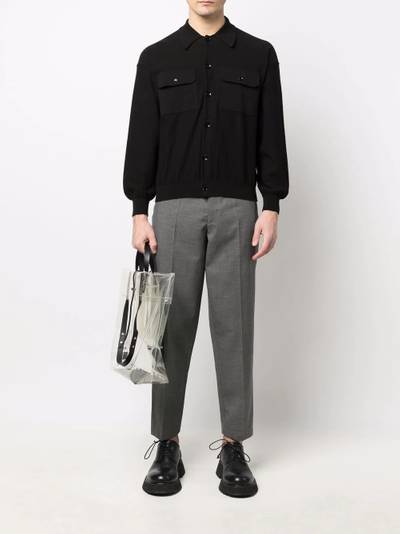 Lemaire check-print tailored trousers outlook