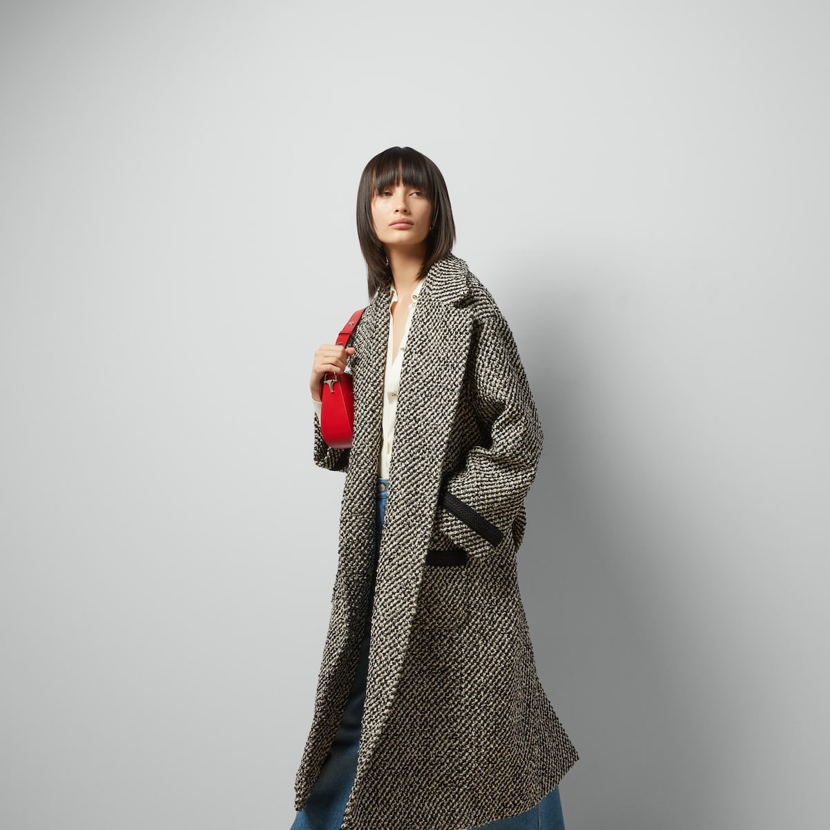 Bouclé wool coat - 5