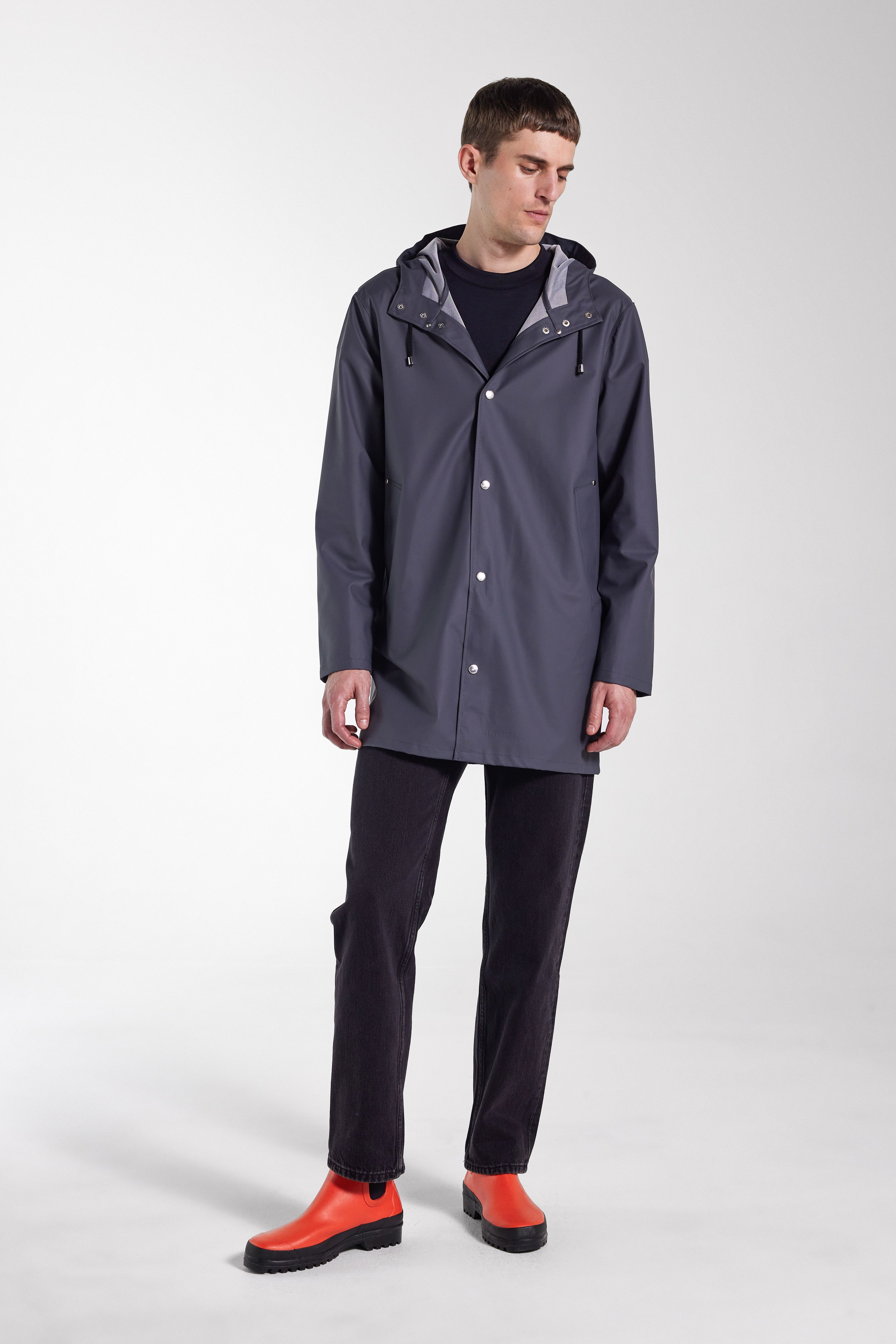 Stockholm Lightweight Raincoat Charcoal - 2