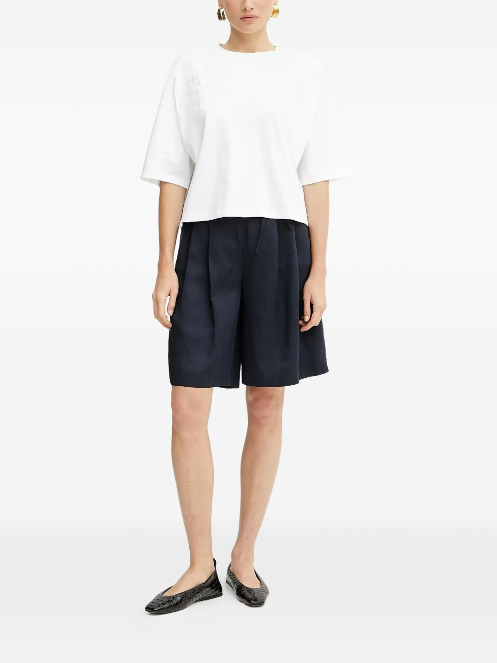 embroidered boxy T-shirt - 2