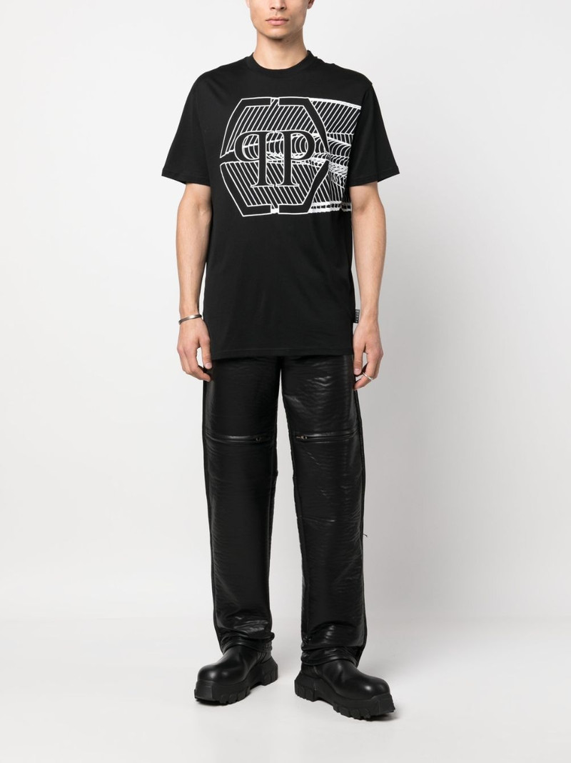 PHILIPP PLEIN Skull&Bones short-sleeved T-shirt outlook