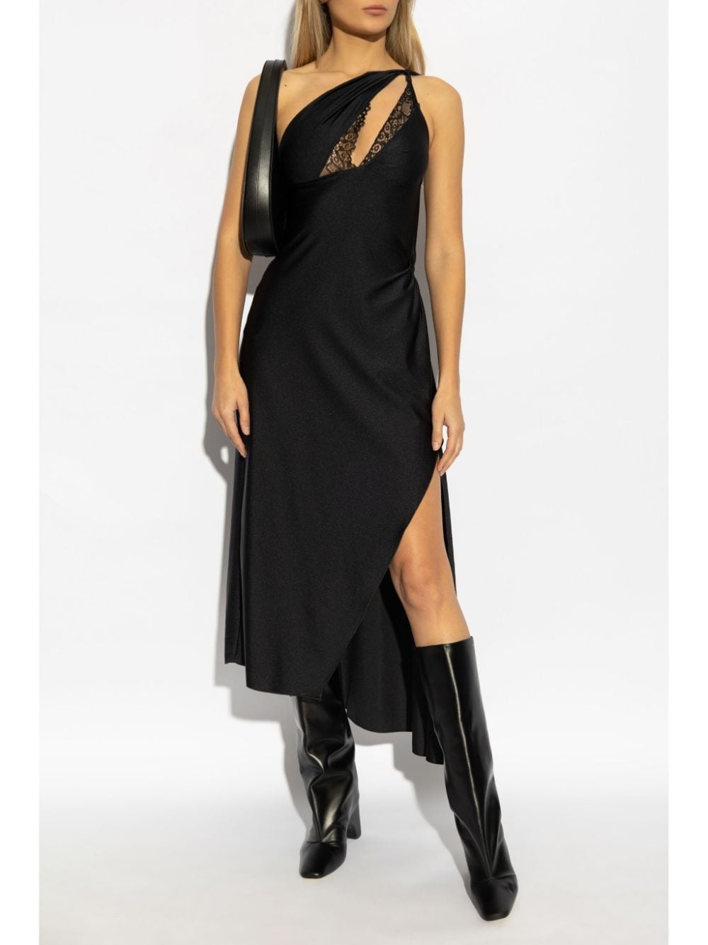 lace-trim detailing dress - 2