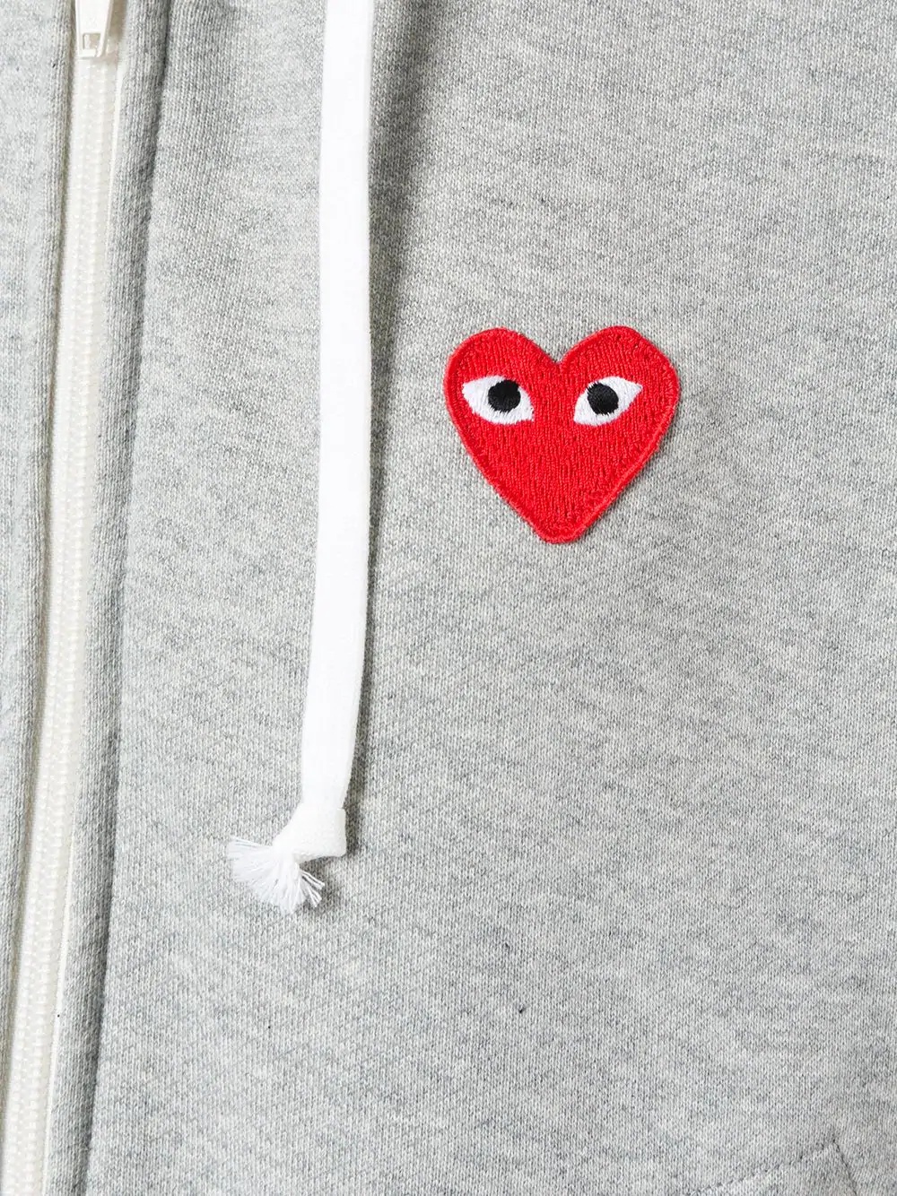 heart-appliqué cotton hoodie - 5