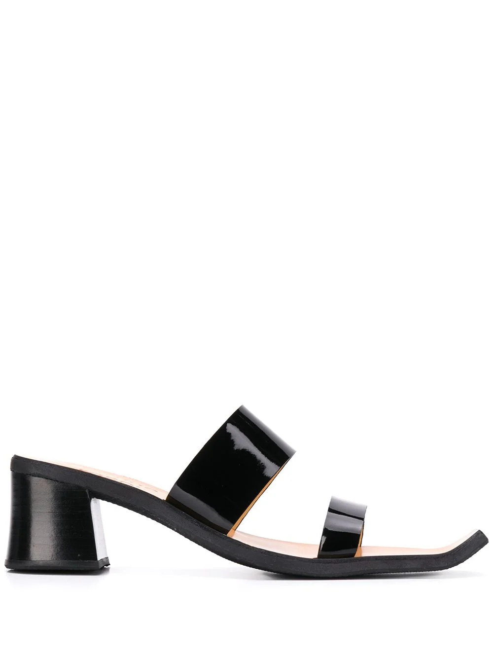 RUPIE HEEL SANDAL - BLACK PATENT - 1
