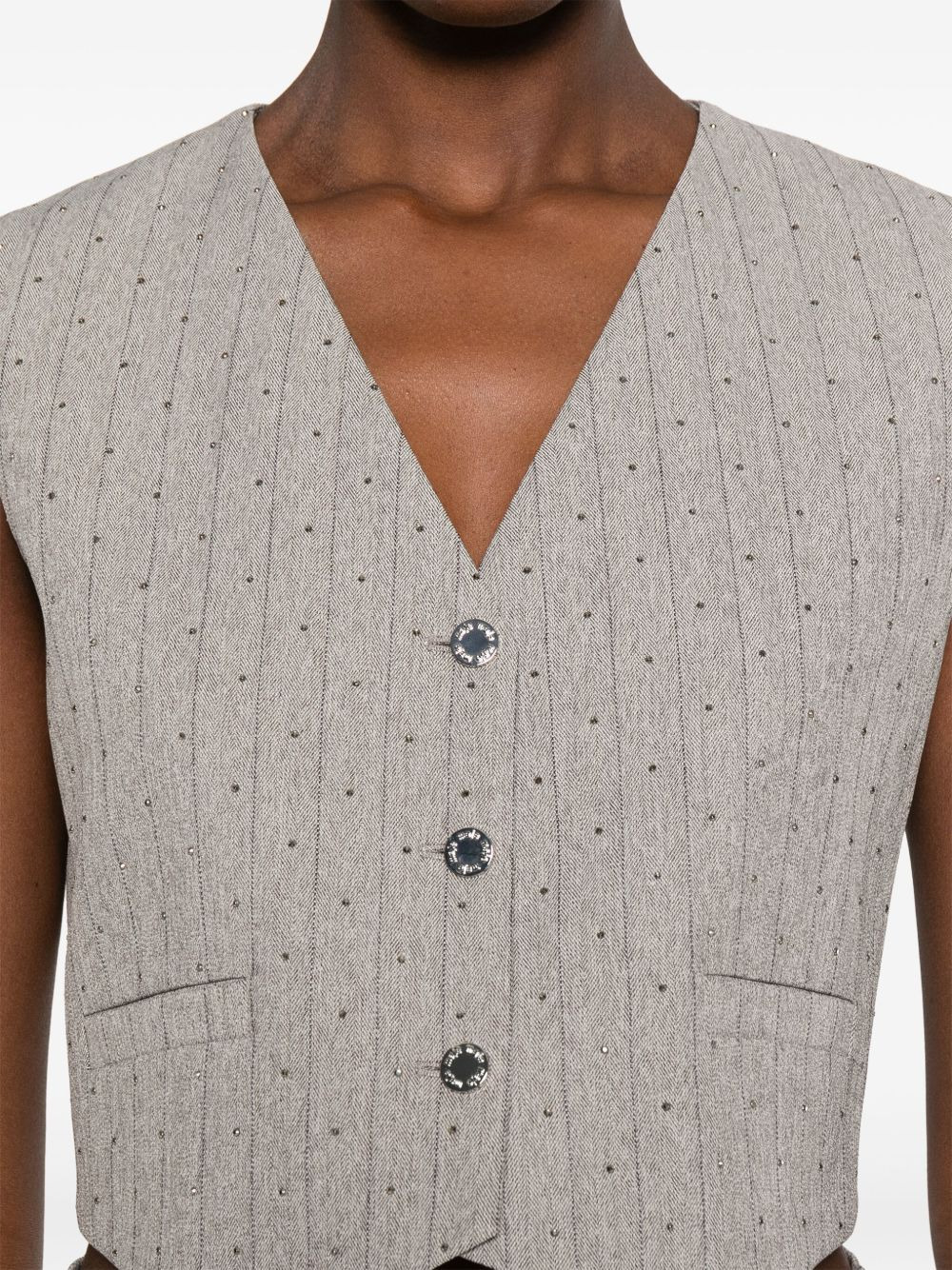 pinstriped vest - 5