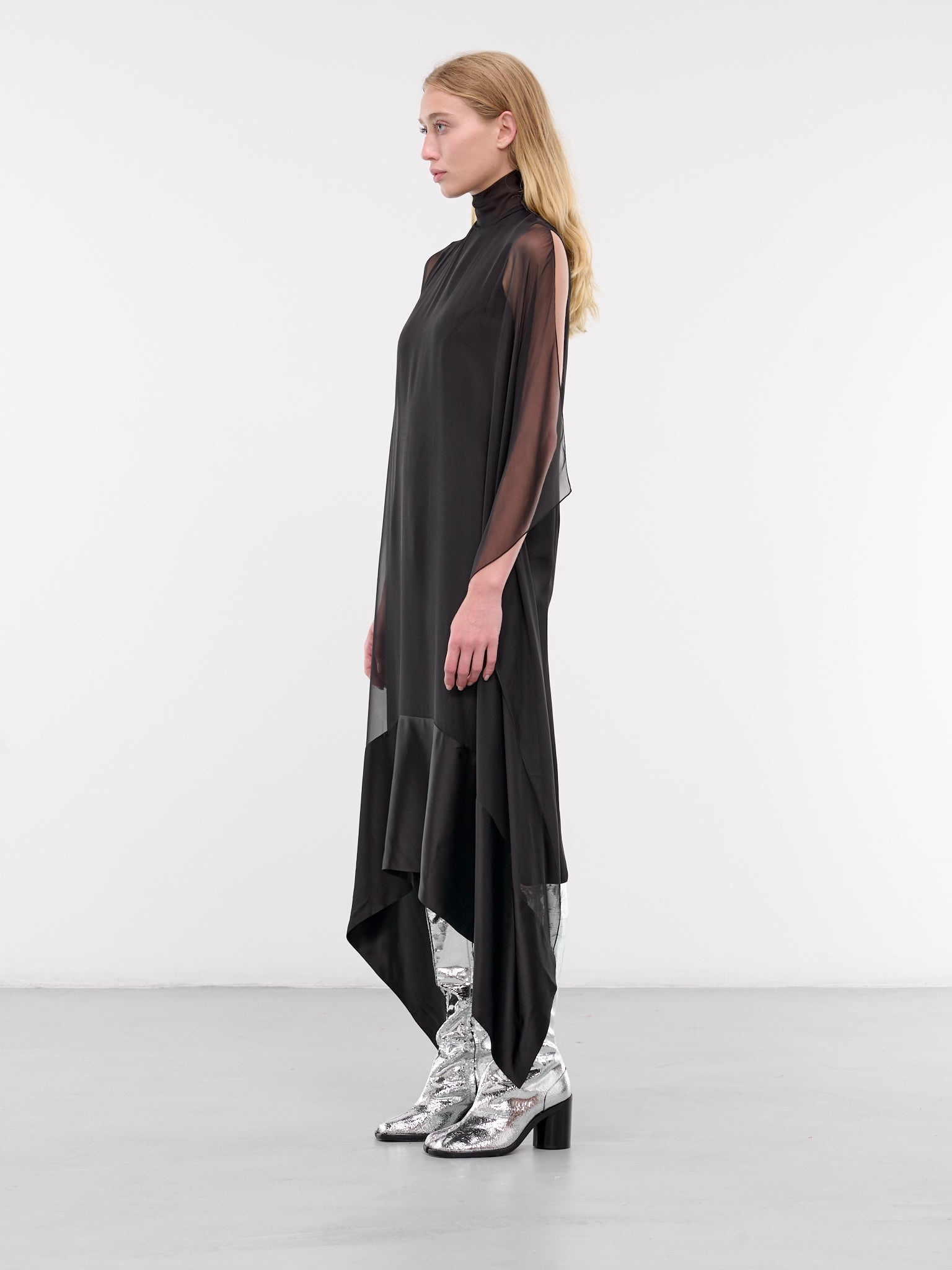 Draped Silk Dress - 2