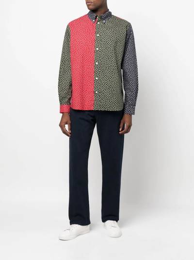 KENZO colour-block long-sleeve shirt outlook