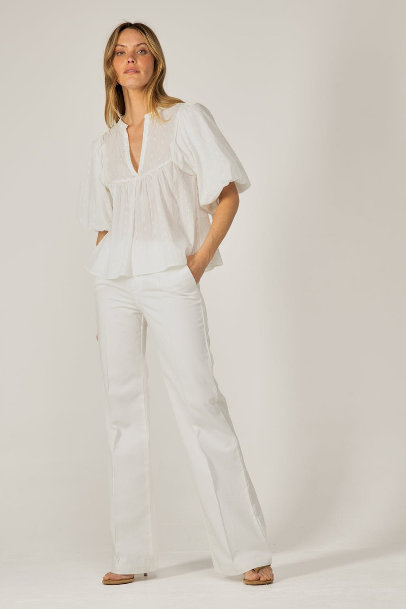 Poupette St Barth Blouse Flores - Natural White outlook