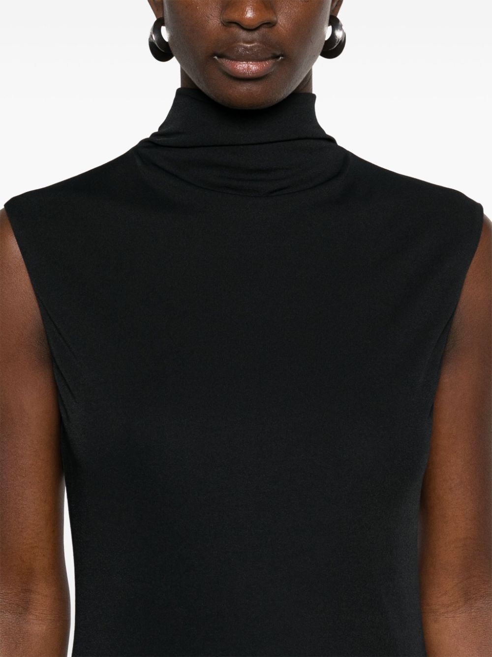 layered midi dress - 5