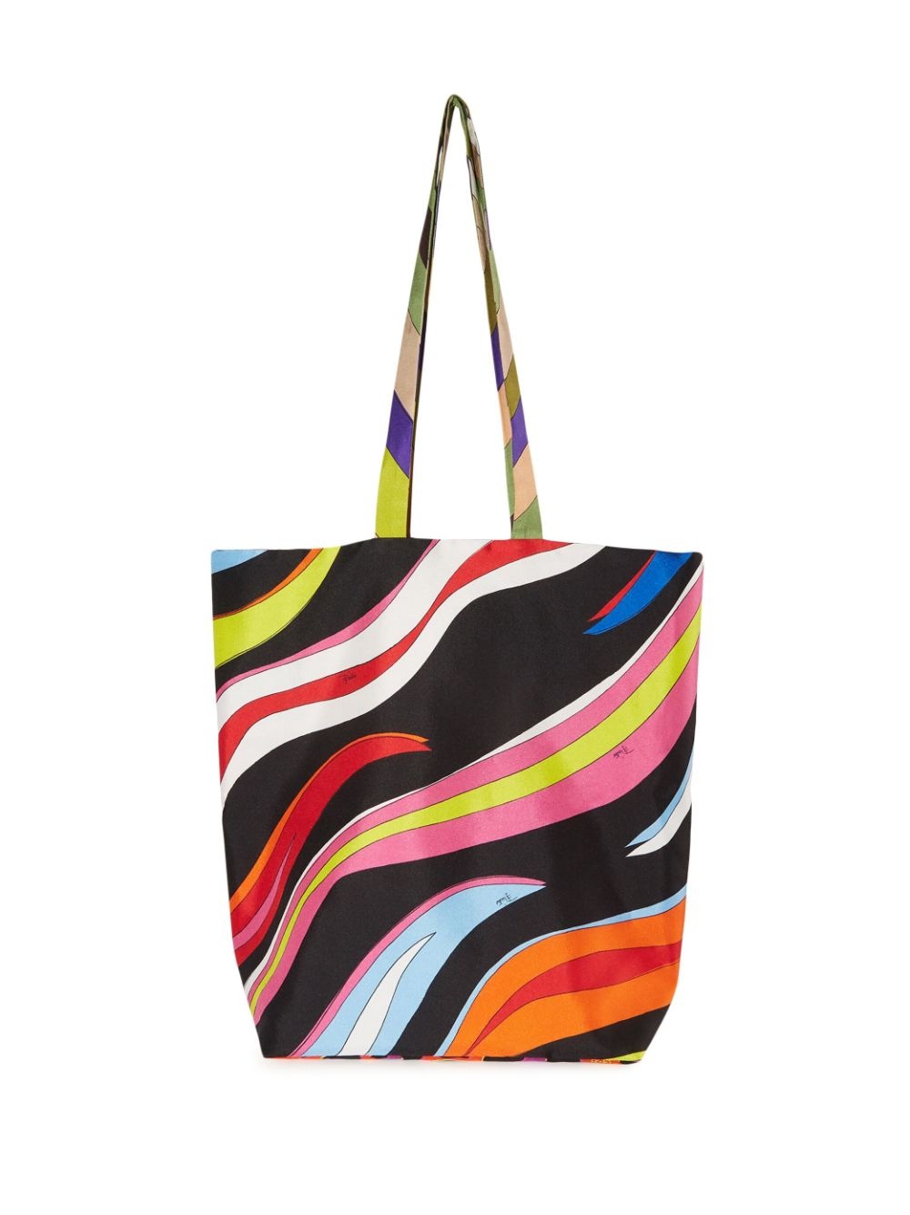 Gallery reversible silk tote bag - 1