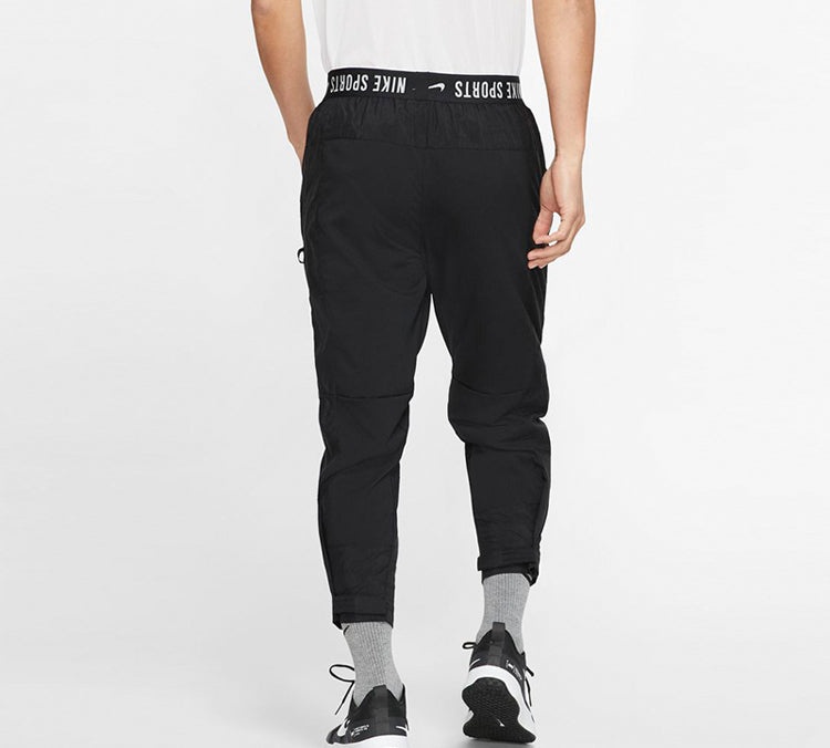 Nike Alphabet Logo Waist Printing Woven Training Cropped Pants Black CJ4630-010 - 5