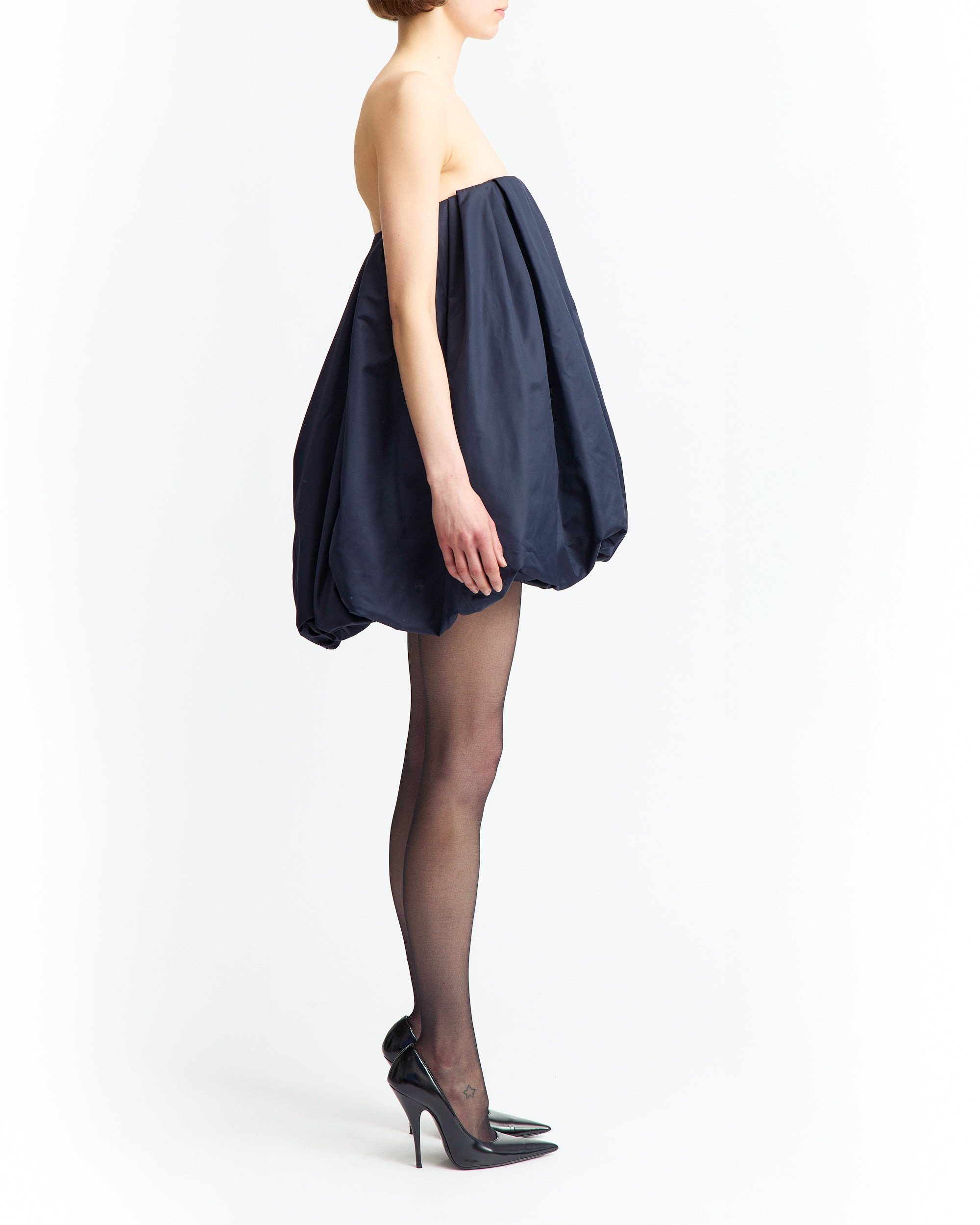 ESSIA MINI DRESS IN TECHNICAL COATING - 3