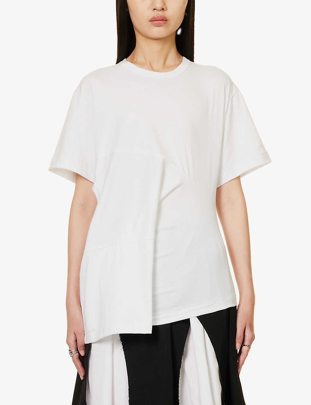 Cut-out relaxed-fit cotton T-shirt - 3