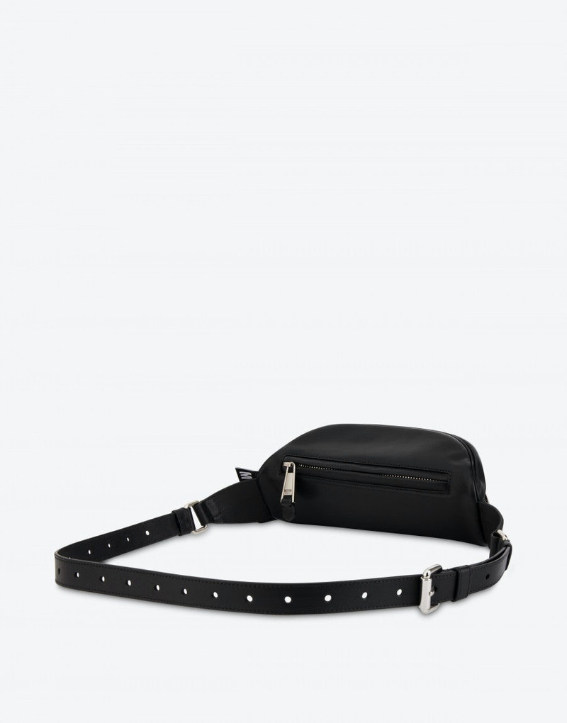 Moschino CALFSKIN WAIST BAG MACRO LABEL outlook