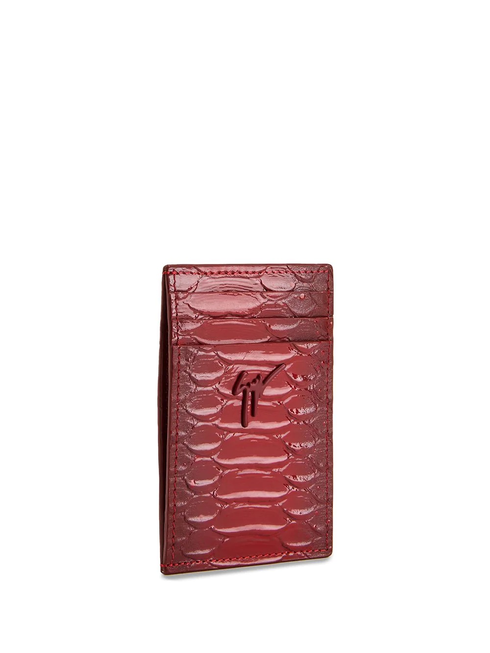 Albert crocodile-effect cardholder - 3