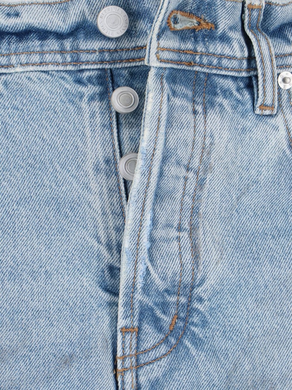 raw-edge five-pocket jeans - 4