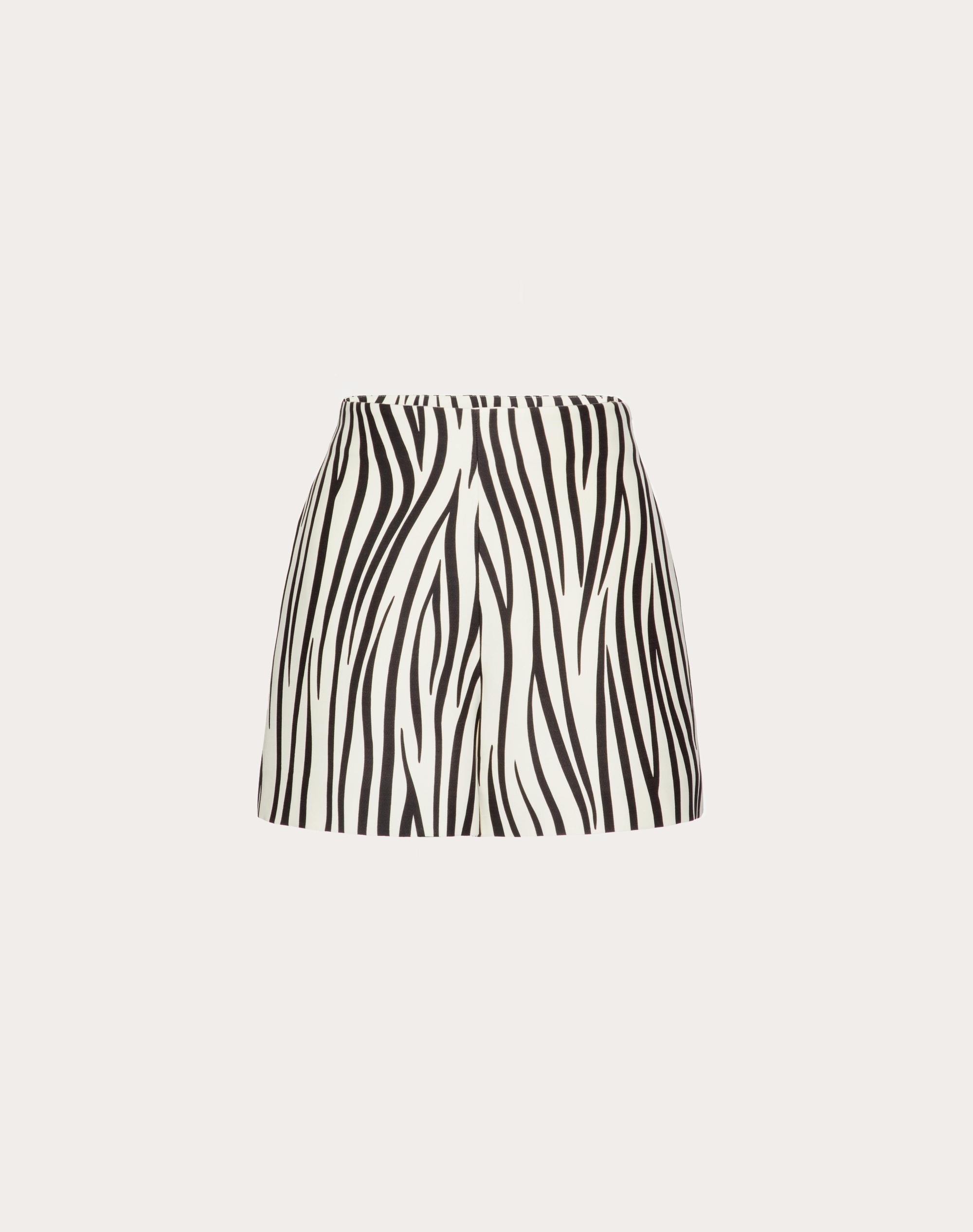 CREPE COUTURE SHORTS WITH ZEBRA 1966 PRINT - 1