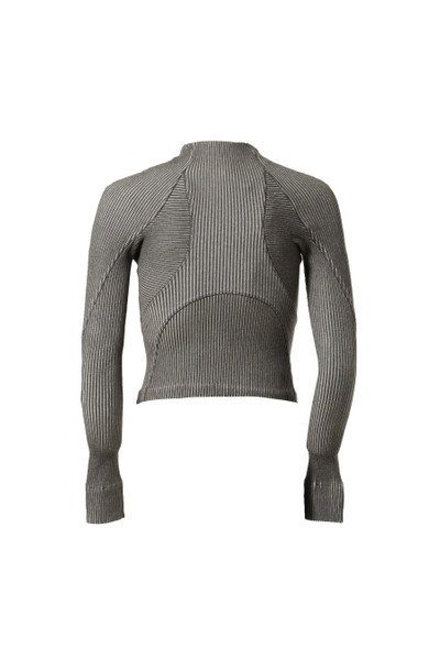 HYEIN SEO KNITTED ZIP TOP / CHARCOAL outlook