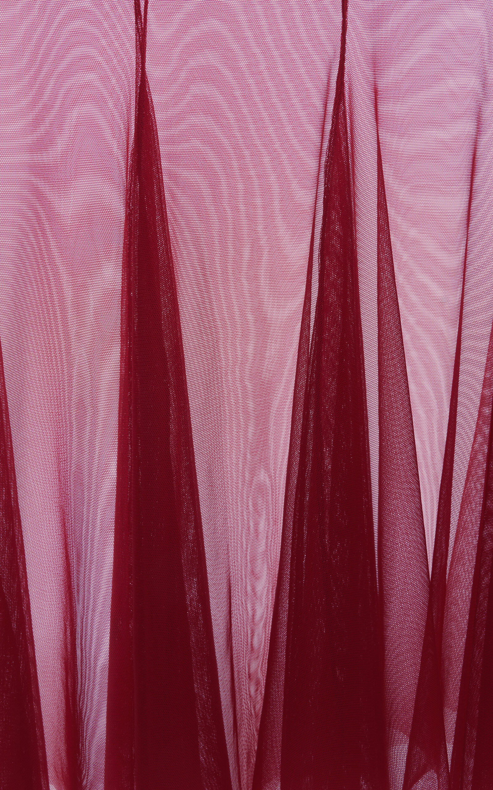 Flared V-Waist Midi Skirt burgundy - 6