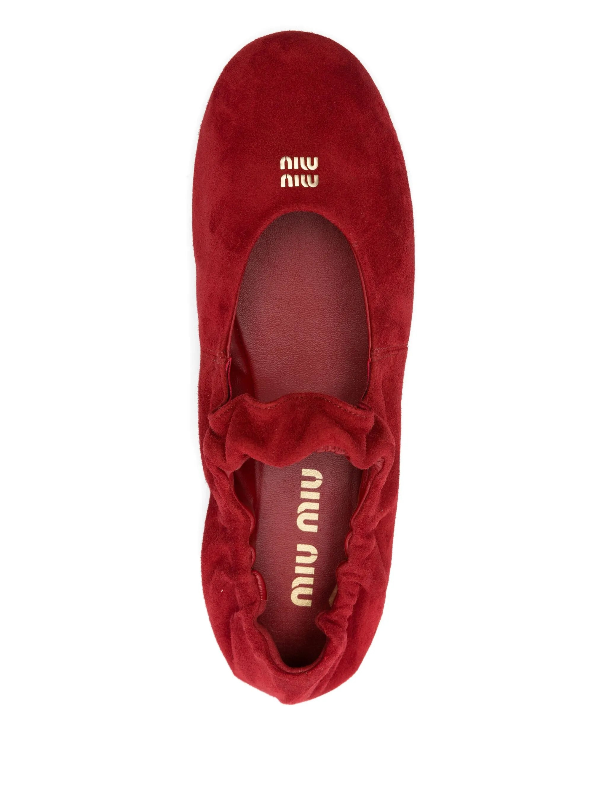 Miu Miu Suede Ballet Flats - 3