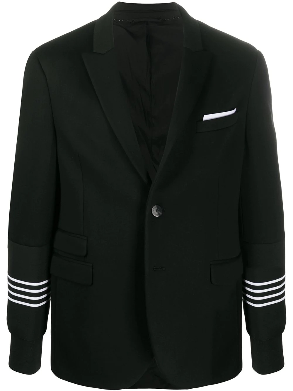 contrast-trim blazer - 1