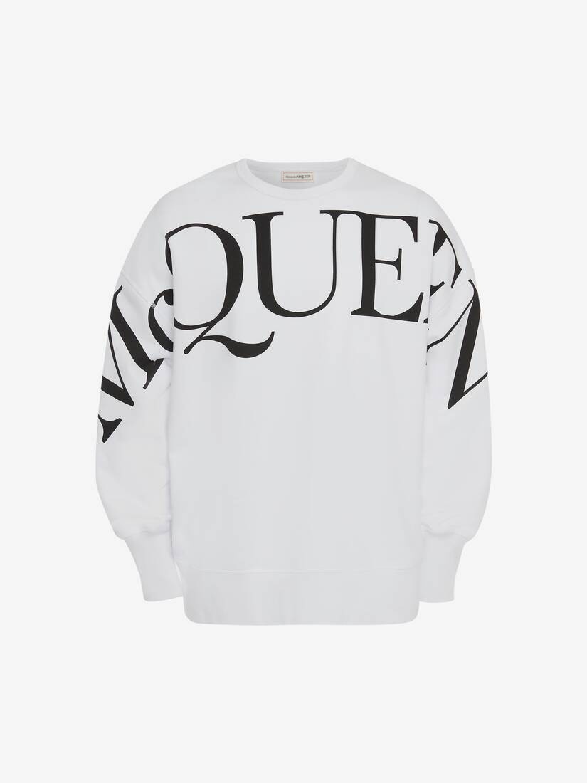 Logo Sweatshirt in White/black - 1