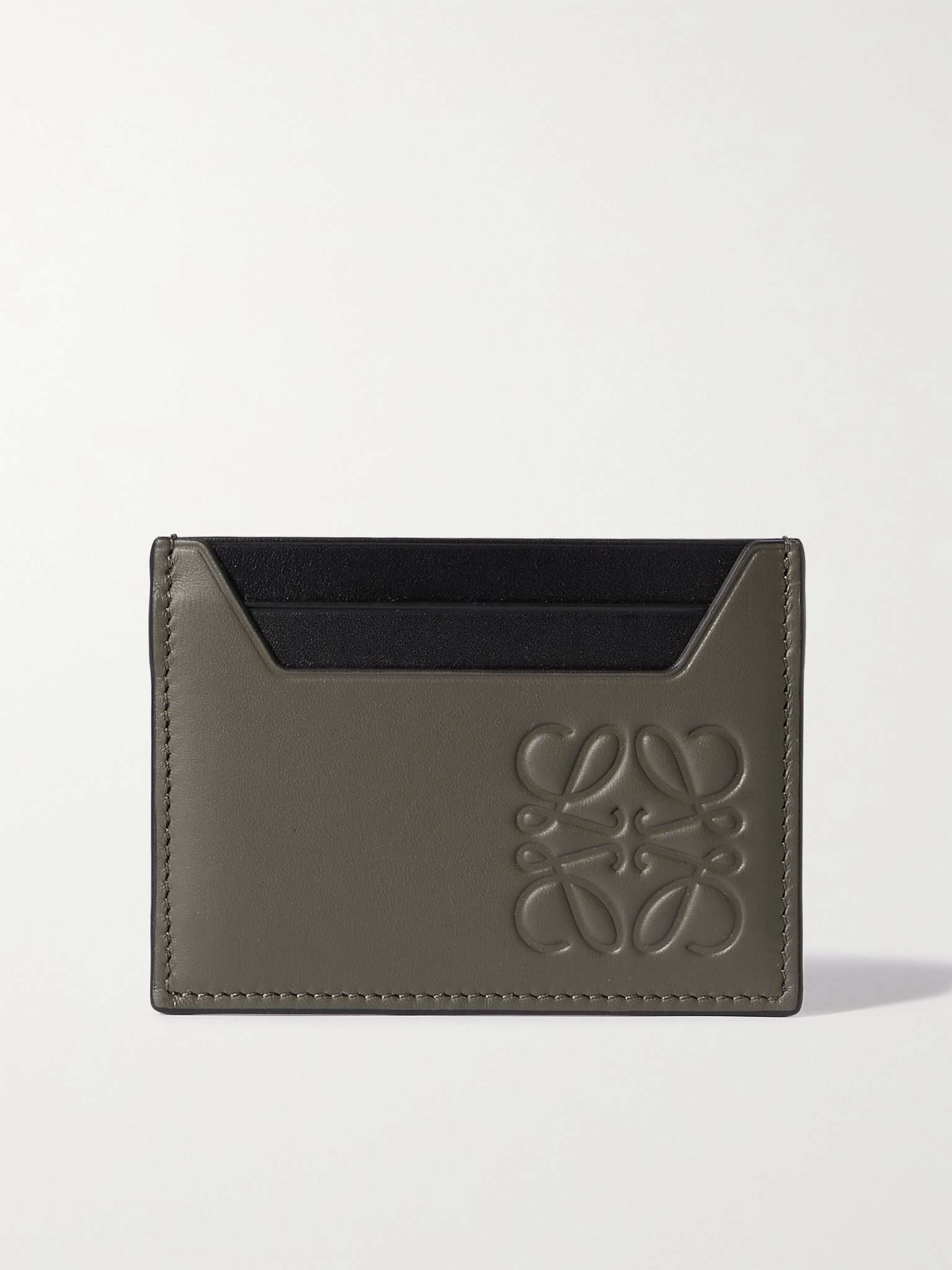 Logo-Debossed Leather Cardholder - 1