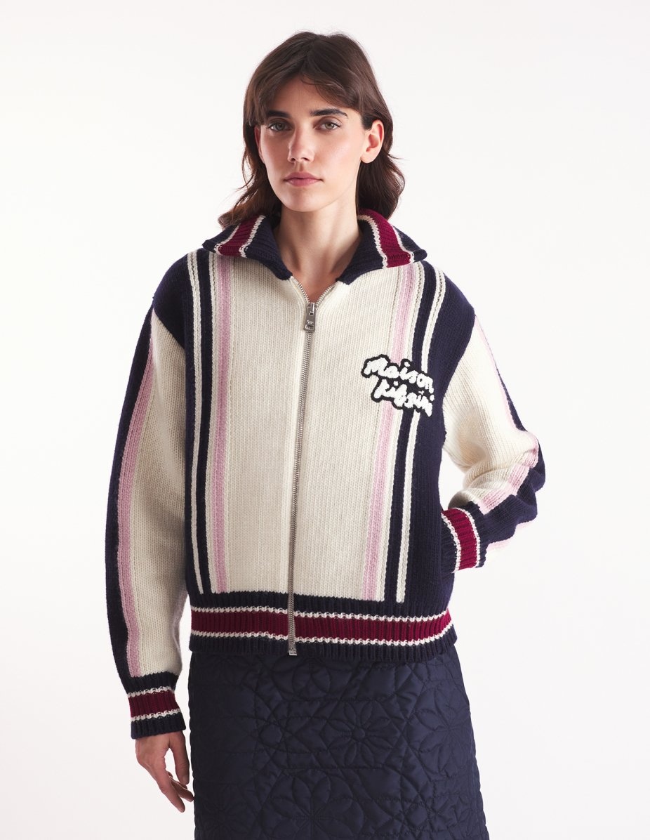 KNITTED COLLEGE BLOUSON - 4