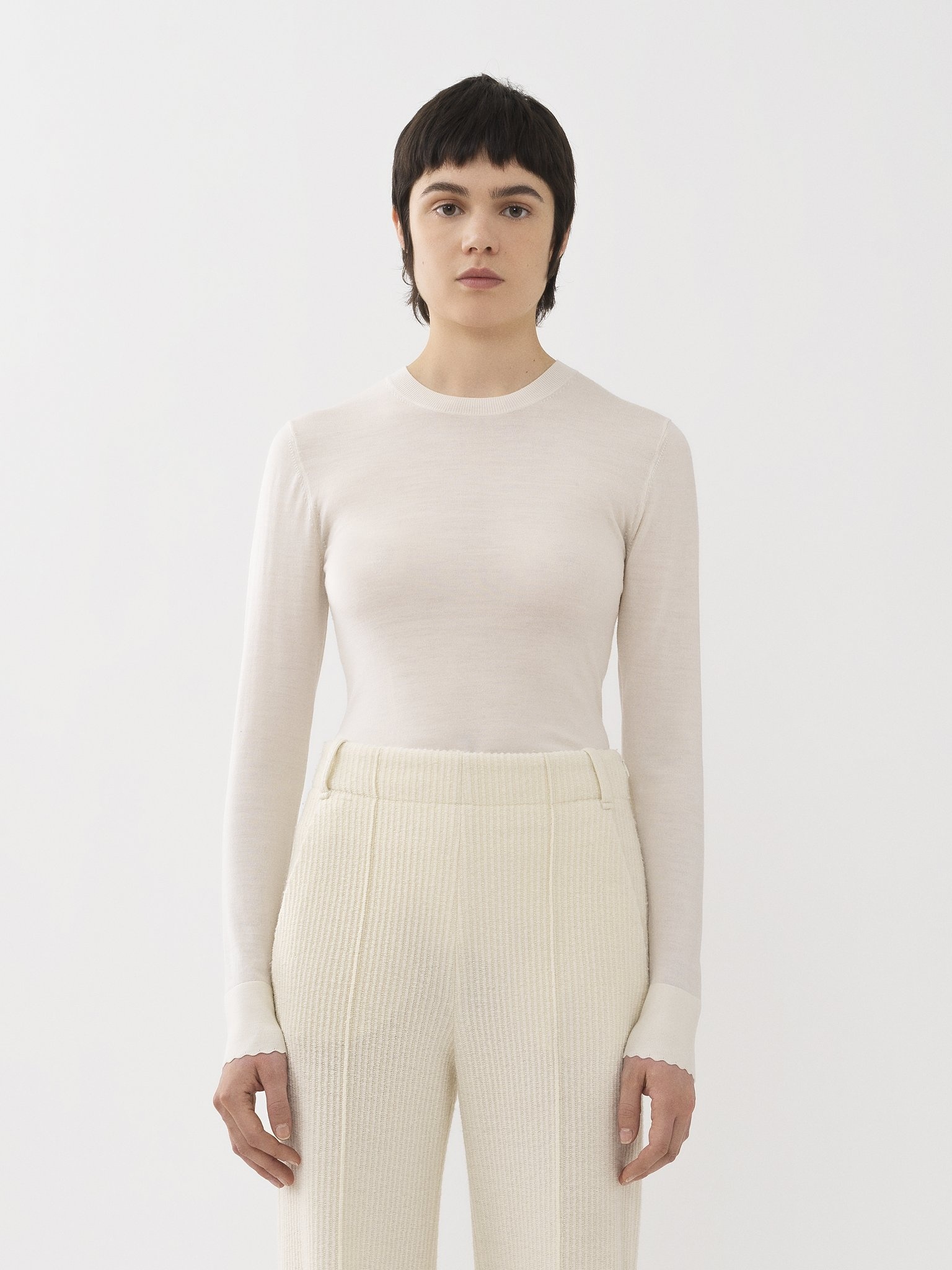 SCALLOPED SWEATER - 2