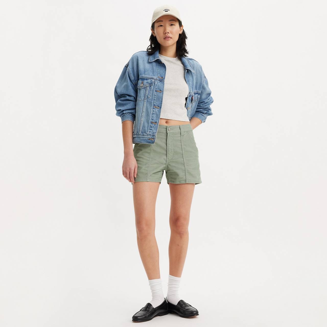 CARPENTER LIGHTWEIGHT CORDUROY WOMEN'S SHORTS - 3
