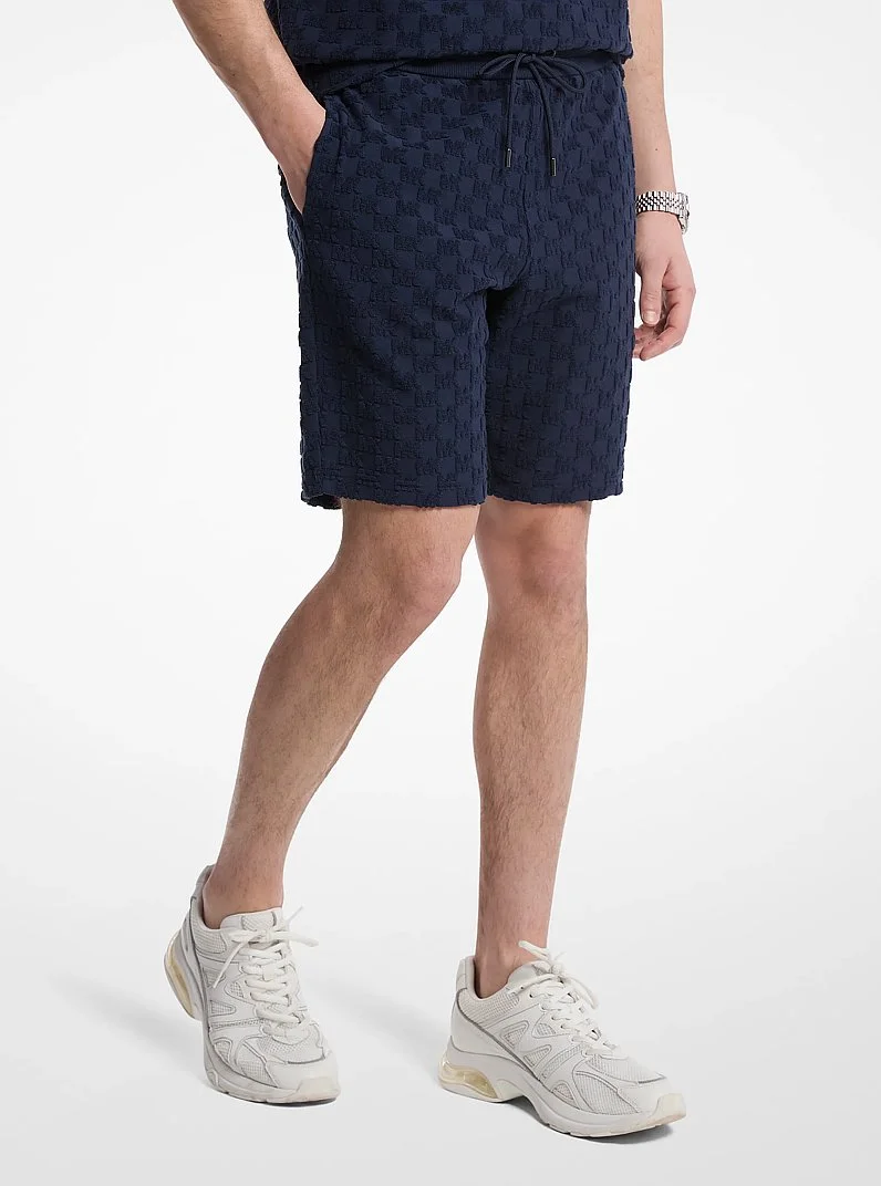 Logo Jacquard Terry Shorts - 1