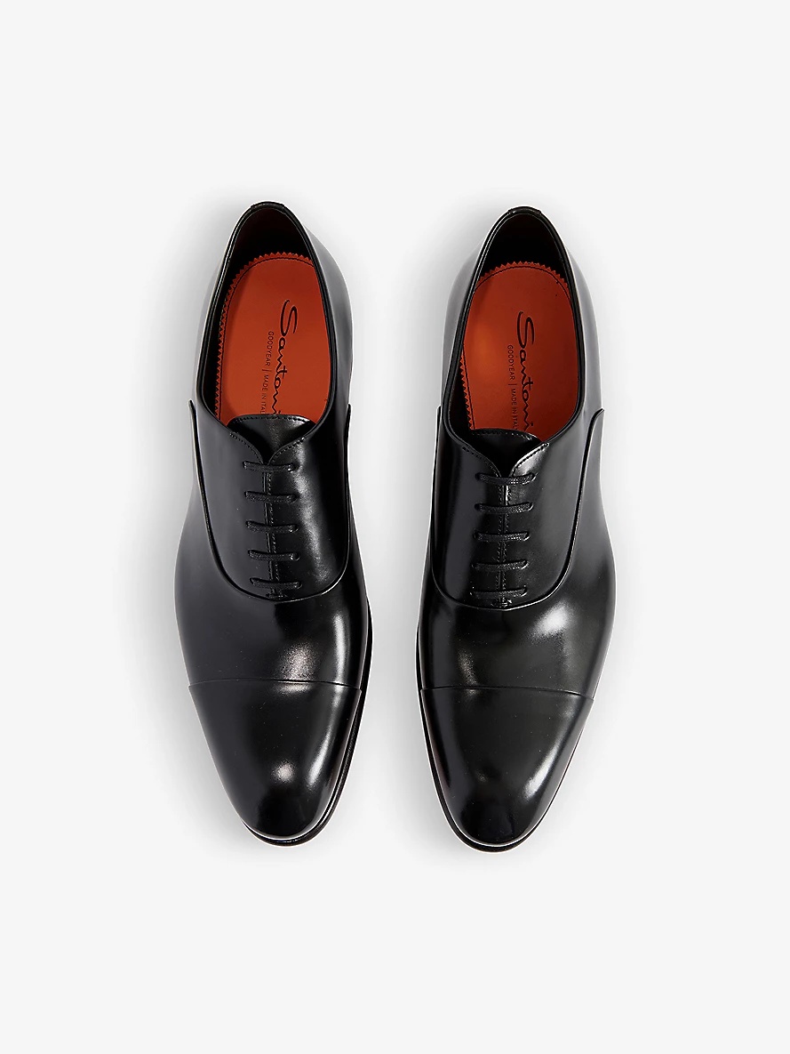 Carter cap-toe leather Oxford shoes - 2