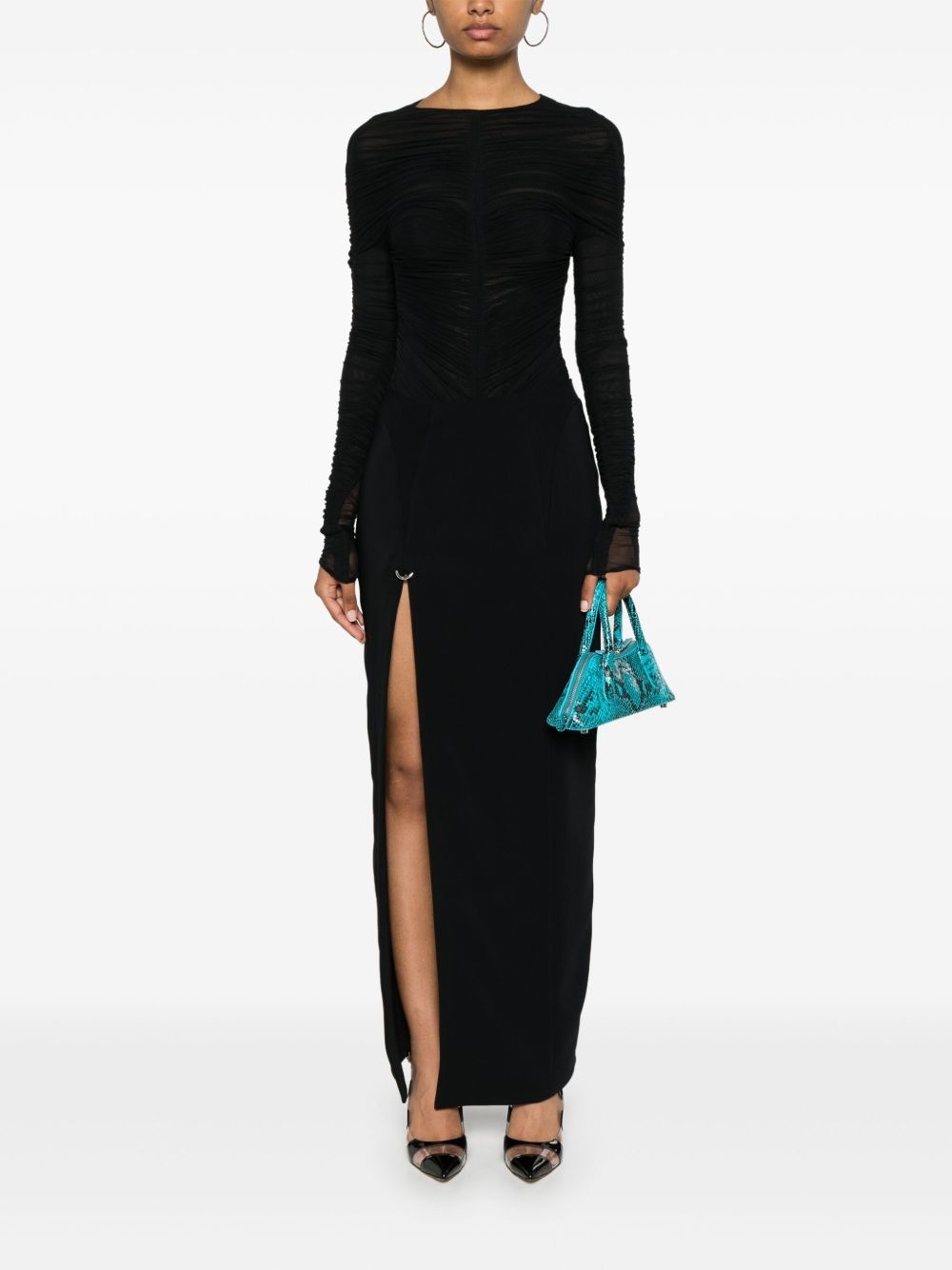 side-slit maxi skirt - 2