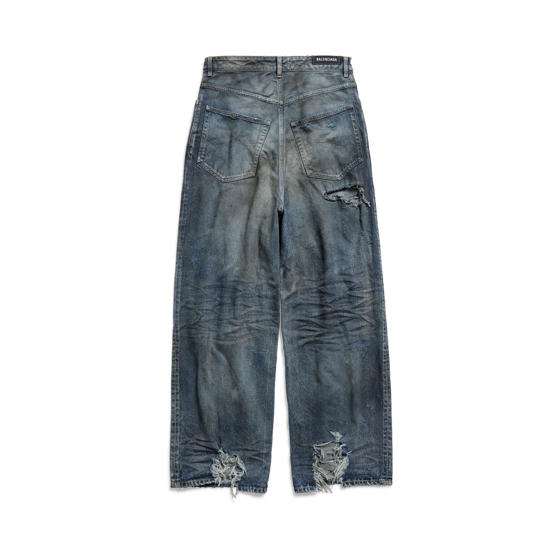 (WMNS) Balenciaga Baggy Pants 'Light Blue' 745213TNW014974 - 2