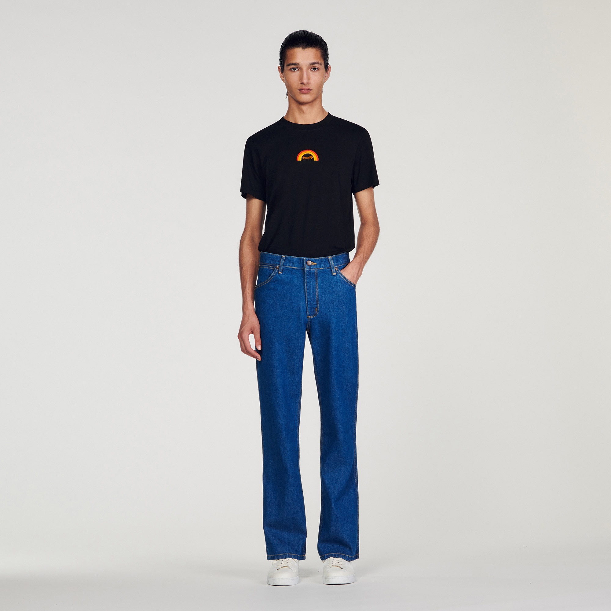 SANDROxWRANGLER faded jeans - 2
