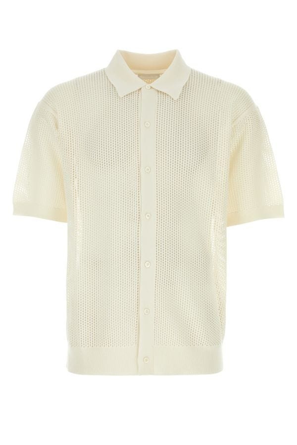 Prada Prada Man White Silk Blend Shirt | luosophy | REVERSIBLE