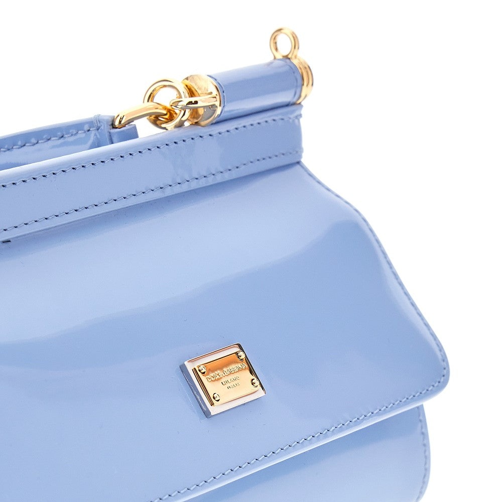 PATENT LEATHER SMALL 'SICILY' BAG - 4