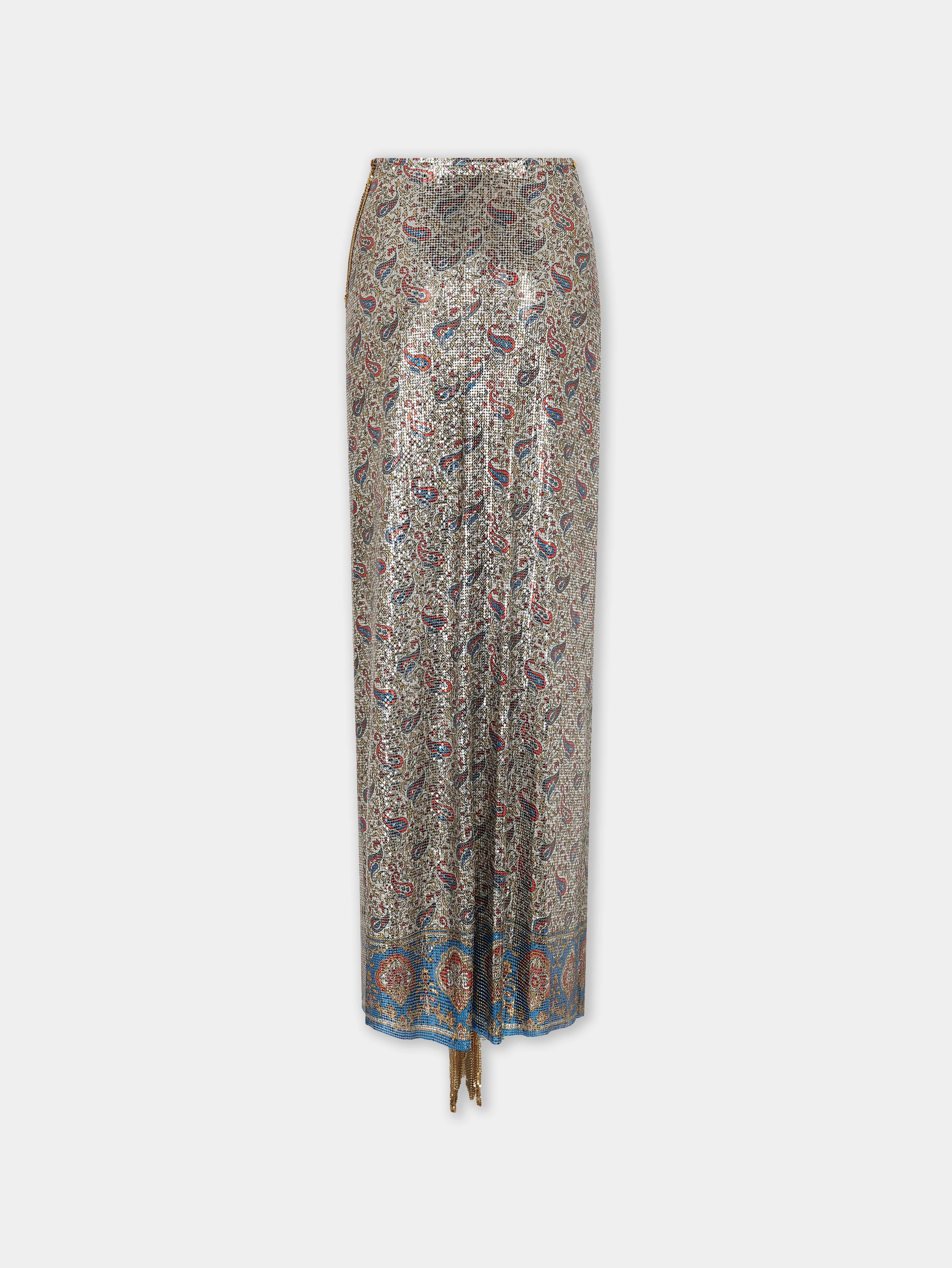 LONG SKIRT IN PRINTED MESH - 6