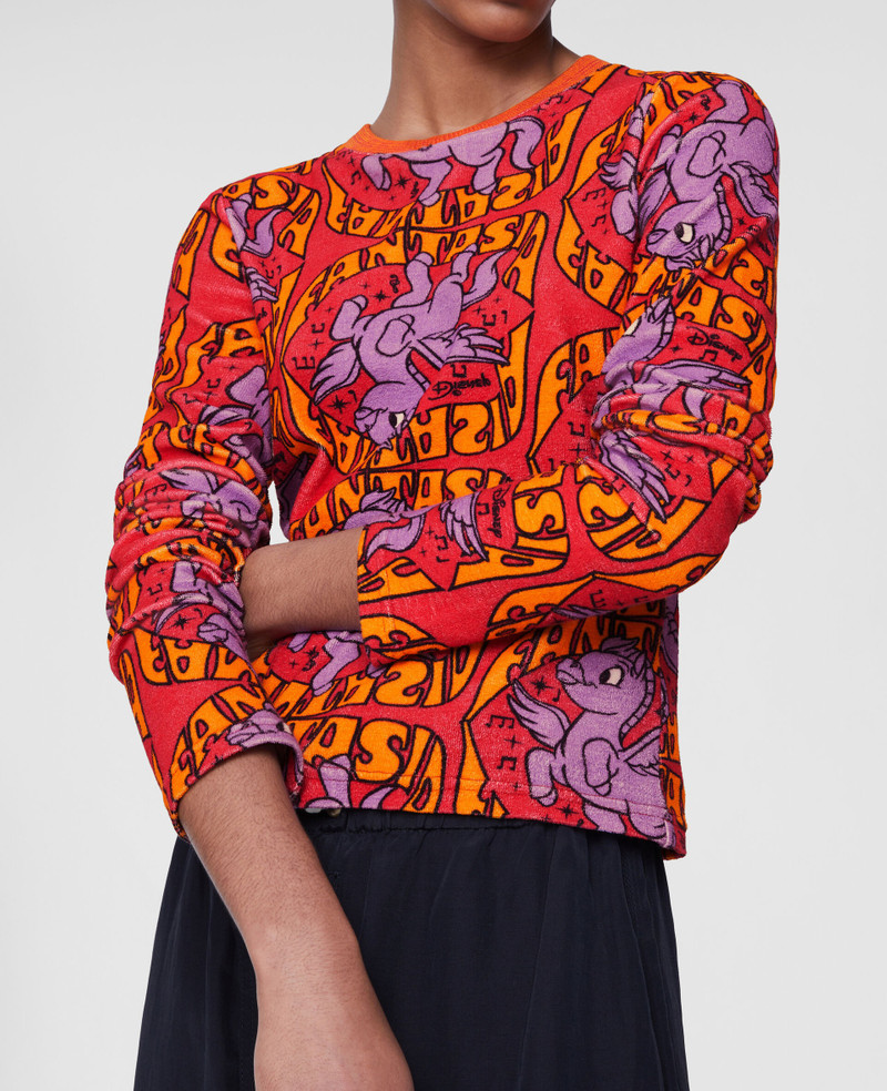 Fantasia Pegasus Print Cotton T-Shirt 4