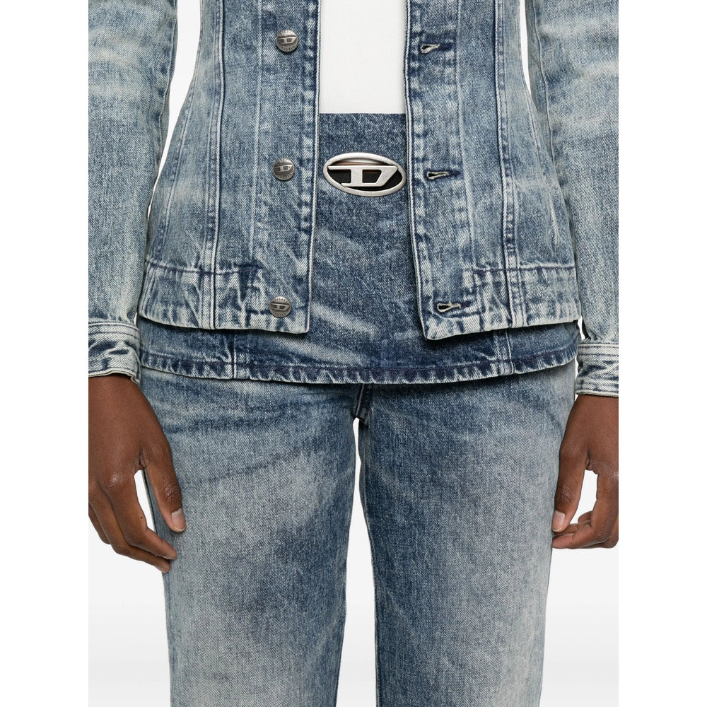 Diesel Blue Denim - Straight-Leg Jeans Women - 3