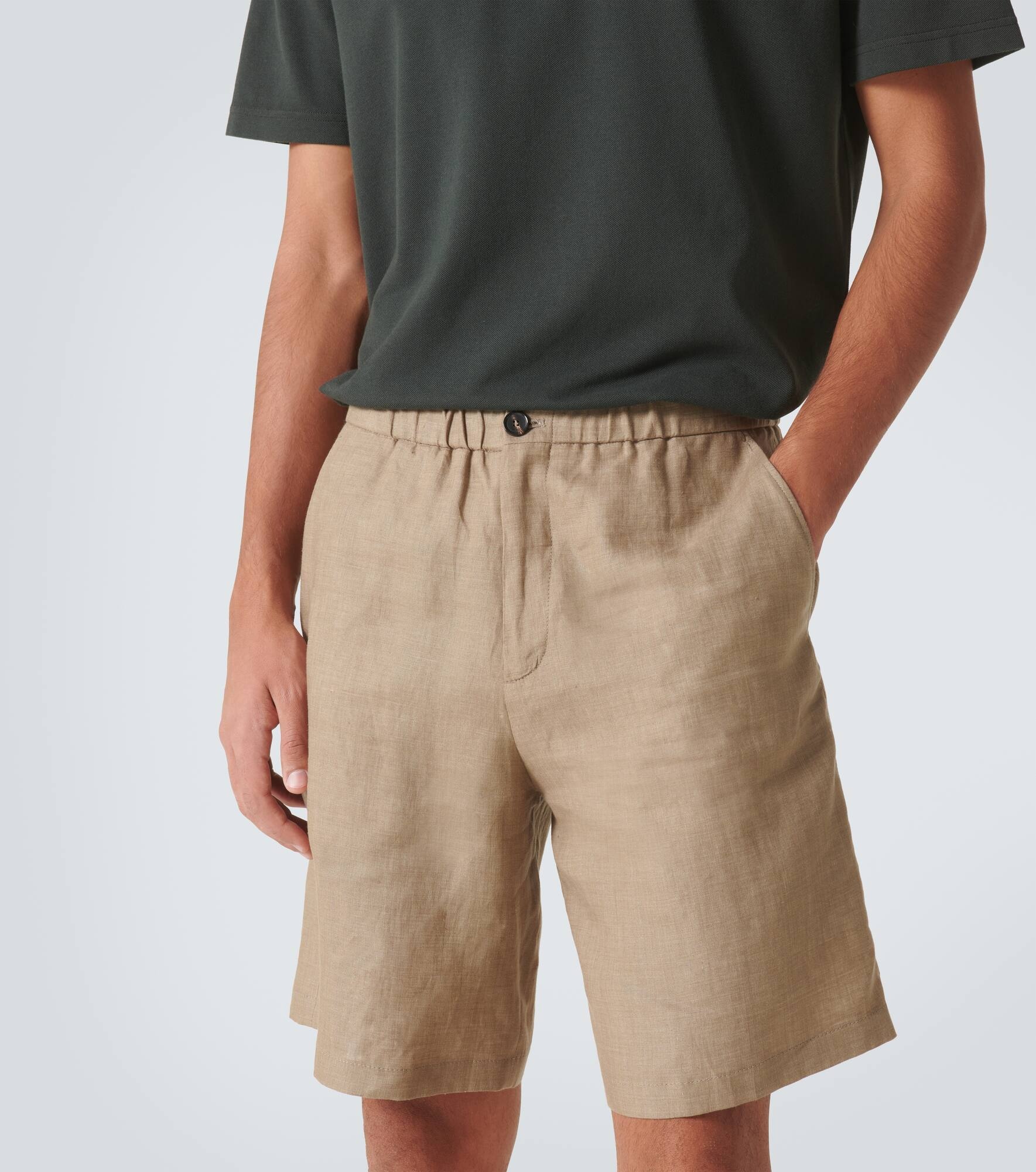 Emanuele linen Bermuda shorts - 5